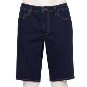 NEW MEN'S Sonoma Dark Wash Regular-Fit Denim Shorts 31